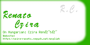 renato czira business card